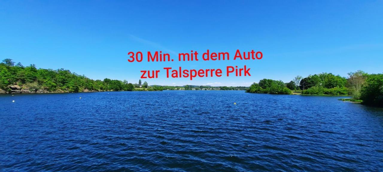 Ferienwohnung "Blick Mylau" - Naehe Freizeitpark Plohn & Weltgroesster Ziegelsteinbruecke Reichenbach im Vogtland Zewnętrze zdjęcie